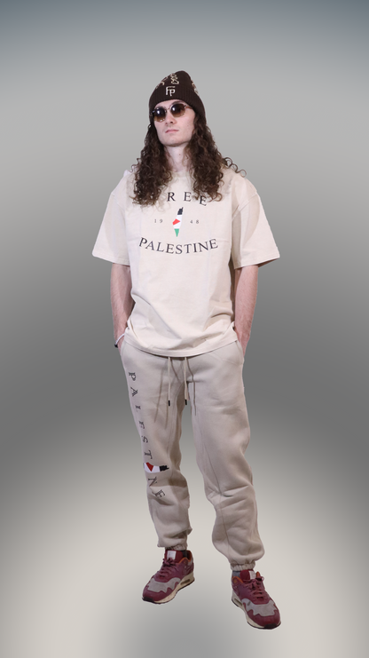 Beige Core Statement Tee