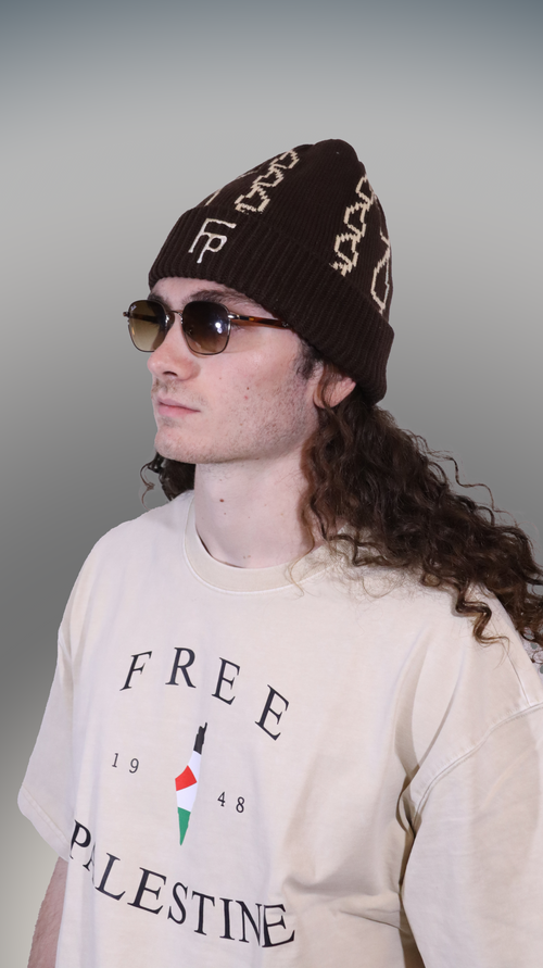 Brown Signal Beanie