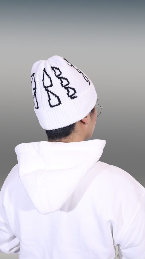 White Signal Beanie