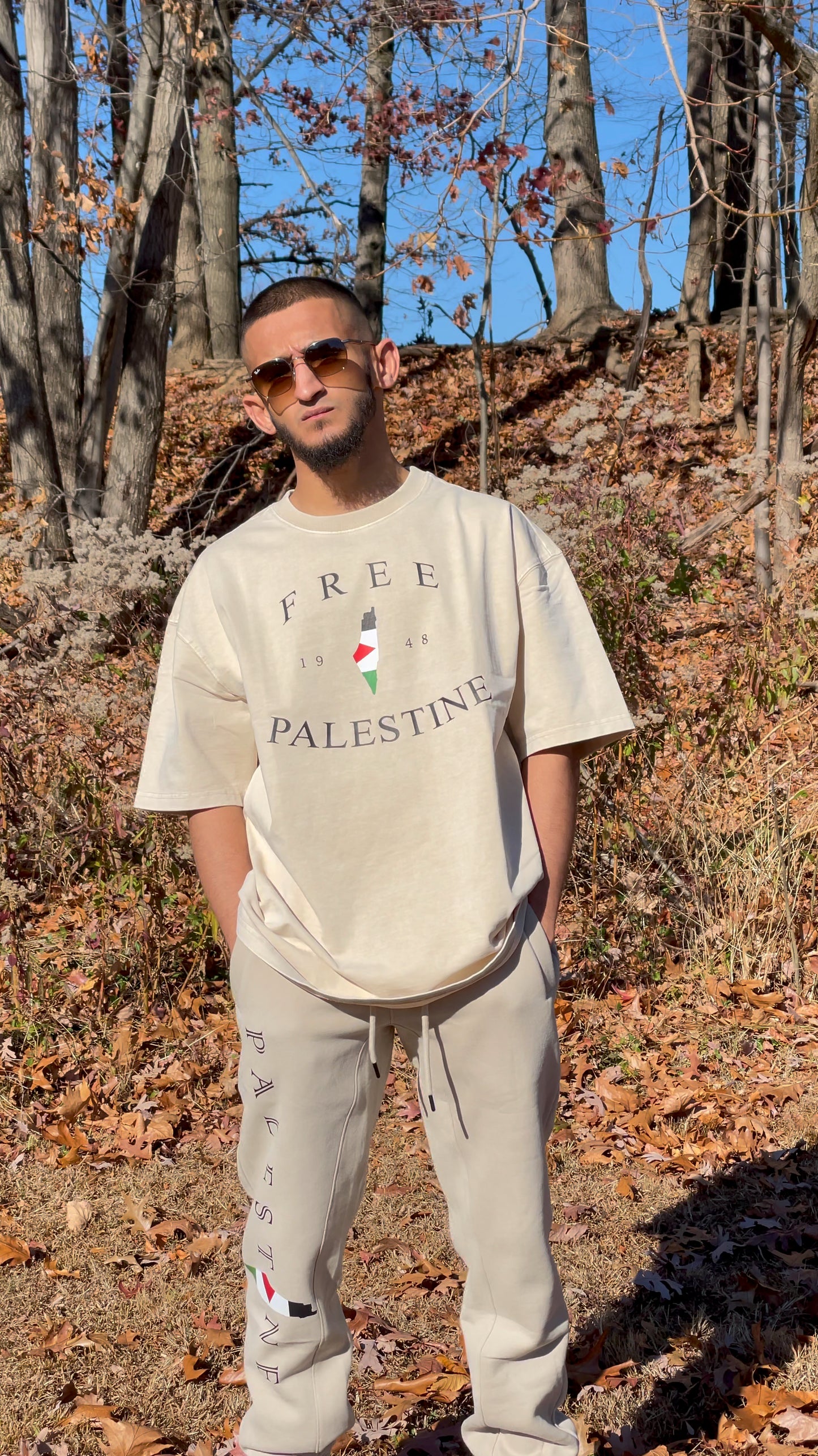 Beige Core Statement Tee